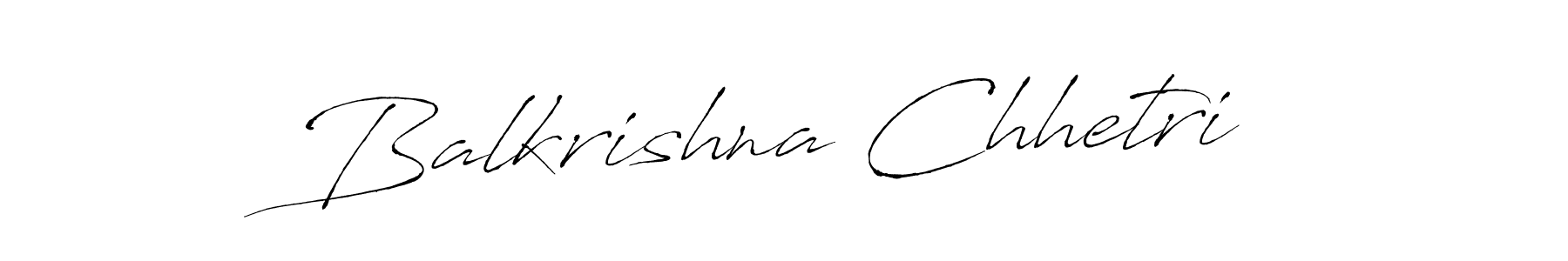 Make a beautiful signature design for name Balkrishna Chhetri. With this signature (Antro_Vectra) style, you can create a handwritten signature for free. Balkrishna Chhetri signature style 6 images and pictures png