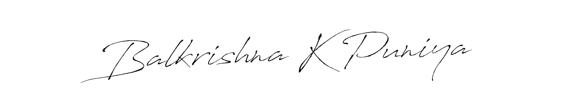 Once you've used our free online signature maker to create your best signature Antro_Vectra style, it's time to enjoy all of the benefits that Balkrishna K Puniya name signing documents. Balkrishna K Puniya signature style 6 images and pictures png