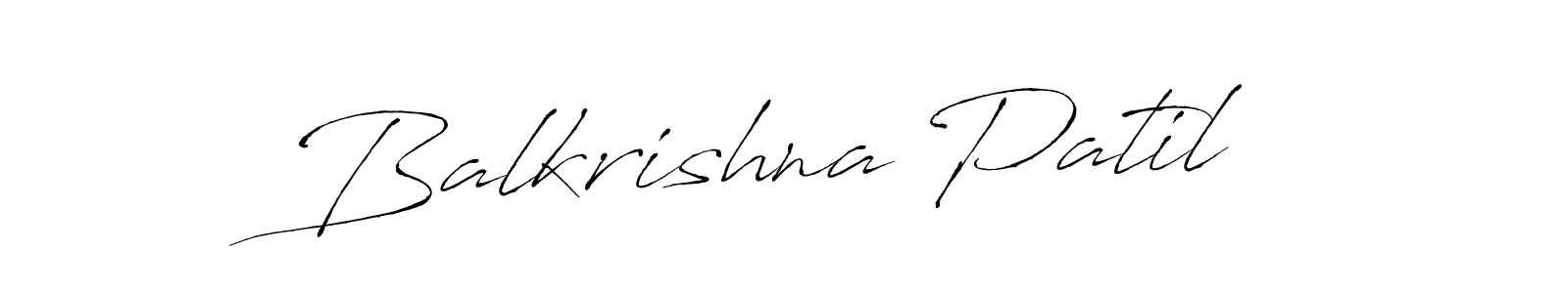 Design your own signature with our free online signature maker. With this signature software, you can create a handwritten (Antro_Vectra) signature for name Balkrishna Patil. Balkrishna Patil signature style 6 images and pictures png