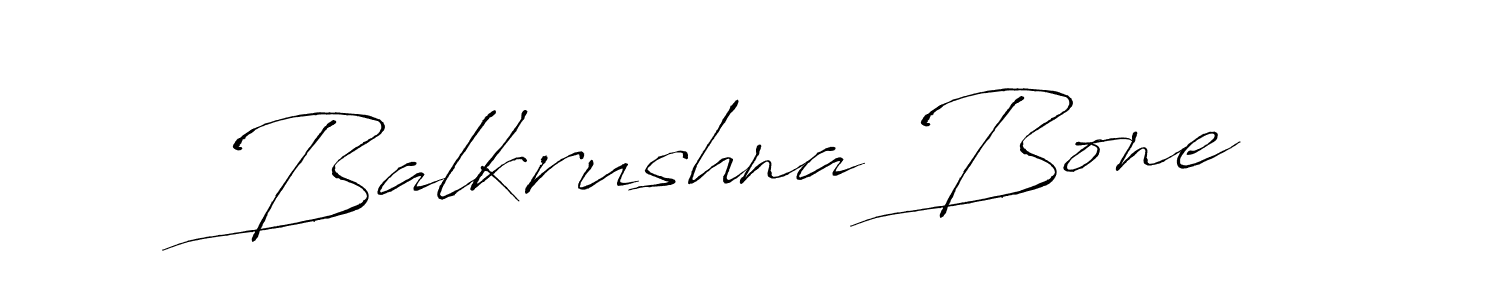 Balkrushna Bone stylish signature style. Best Handwritten Sign (Antro_Vectra) for my name. Handwritten Signature Collection Ideas for my name Balkrushna Bone. Balkrushna Bone signature style 6 images and pictures png