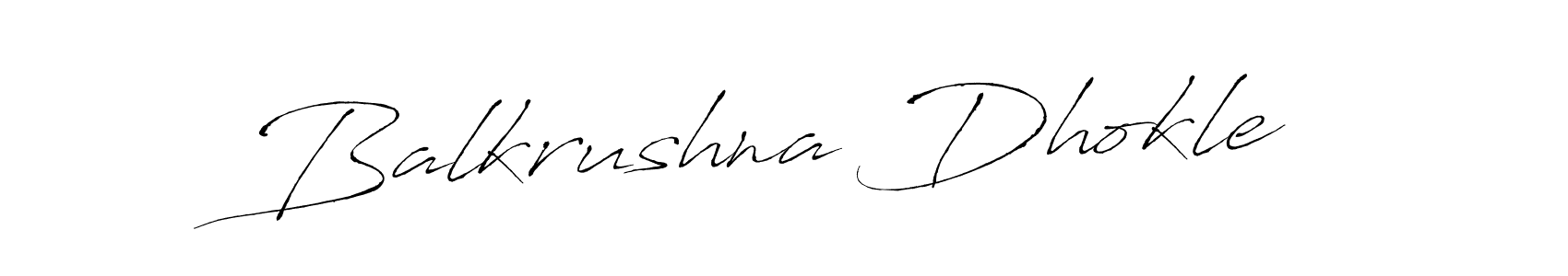 Also You can easily find your signature by using the search form. We will create Balkrushna Dhokle name handwritten signature images for you free of cost using Antro_Vectra sign style. Balkrushna Dhokle signature style 6 images and pictures png