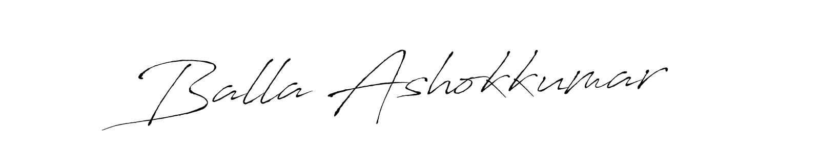 How to make Balla Ashokkumar signature? Antro_Vectra is a professional autograph style. Create handwritten signature for Balla Ashokkumar name. Balla Ashokkumar signature style 6 images and pictures png