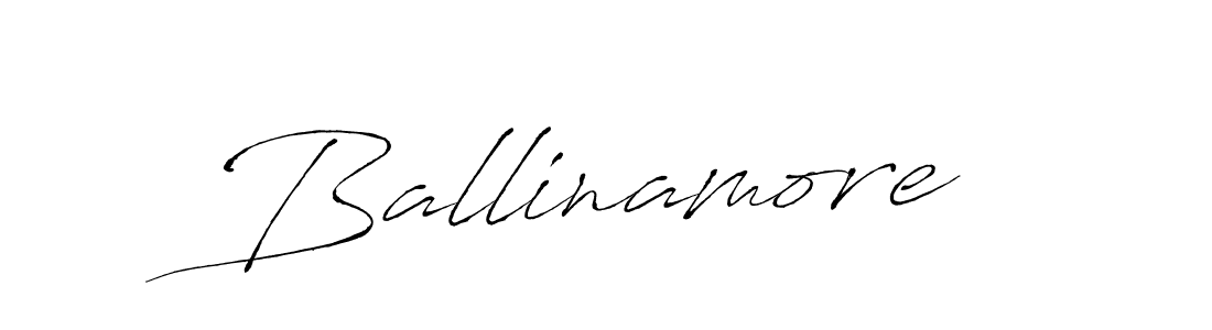 Design your own signature with our free online signature maker. With this signature software, you can create a handwritten (Antro_Vectra) signature for name Ballinamore. Ballinamore signature style 6 images and pictures png