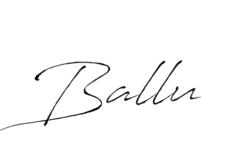 Make a beautiful signature design for name Ballu. With this signature (Antro_Vectra) style, you can create a handwritten signature for free. Ballu signature style 6 images and pictures png
