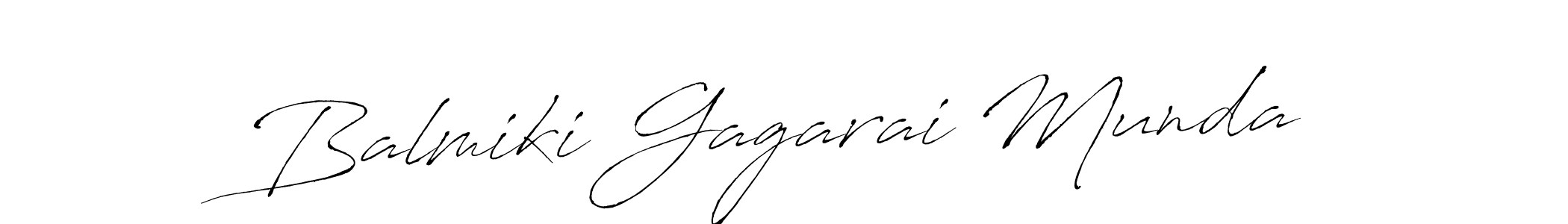 Antro_Vectra is a professional signature style that is perfect for those who want to add a touch of class to their signature. It is also a great choice for those who want to make their signature more unique. Get Balmiki Gagarai Munda name to fancy signature for free. Balmiki Gagarai Munda signature style 6 images and pictures png