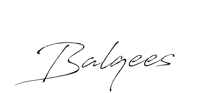Make a beautiful signature design for name Balqees. With this signature (Antro_Vectra) style, you can create a handwritten signature for free. Balqees signature style 6 images and pictures png