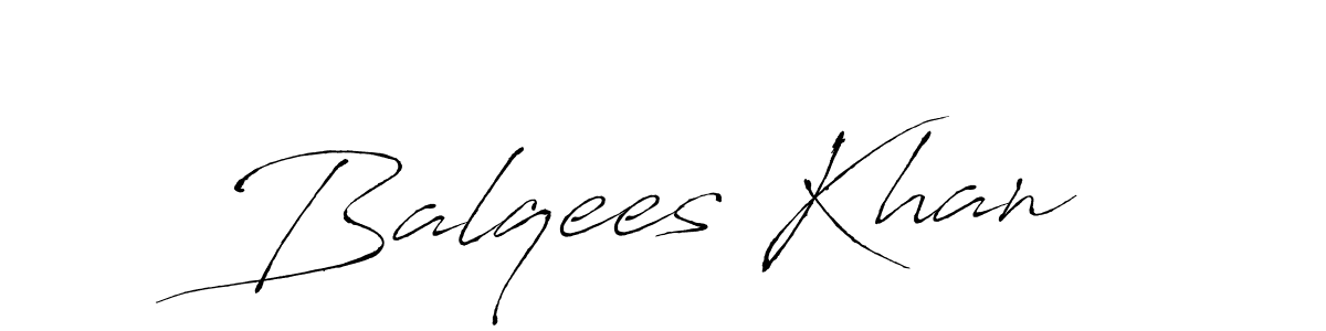 The best way (Antro_Vectra) to make a short signature is to pick only two or three words in your name. The name Balqees Khan include a total of six letters. For converting this name. Balqees Khan signature style 6 images and pictures png