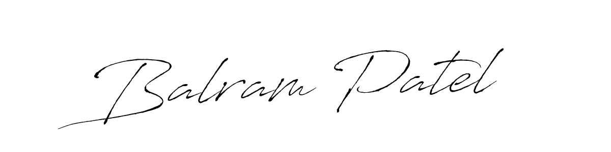 Create a beautiful signature design for name Balram Patel. With this signature (Antro_Vectra) fonts, you can make a handwritten signature for free. Balram Patel signature style 6 images and pictures png