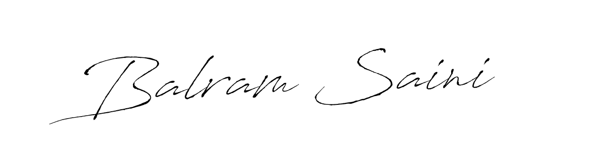 Balram Saini stylish signature style. Best Handwritten Sign (Antro_Vectra) for my name. Handwritten Signature Collection Ideas for my name Balram Saini. Balram Saini signature style 6 images and pictures png