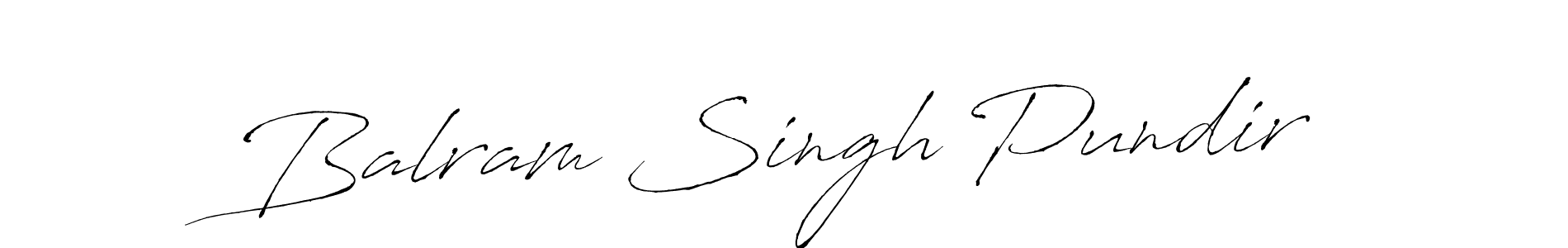 Create a beautiful signature design for name Balram Singh Pundir. With this signature (Antro_Vectra) fonts, you can make a handwritten signature for free. Balram Singh Pundir signature style 6 images and pictures png