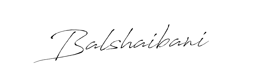 Make a beautiful signature design for name Balshaibani. With this signature (Antro_Vectra) style, you can create a handwritten signature for free. Balshaibani signature style 6 images and pictures png