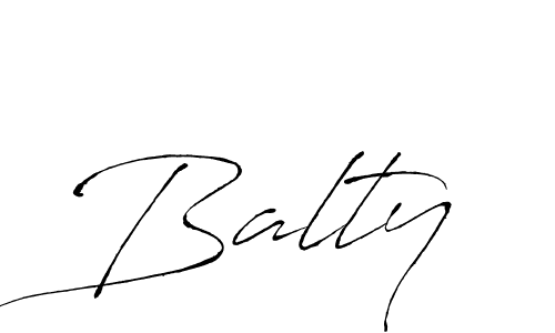 Create a beautiful signature design for name Balty. With this signature (Antro_Vectra) fonts, you can make a handwritten signature for free. Balty signature style 6 images and pictures png