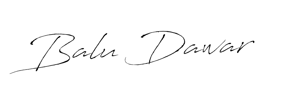 Design your own signature with our free online signature maker. With this signature software, you can create a handwritten (Antro_Vectra) signature for name Balu Dawar. Balu Dawar signature style 6 images and pictures png