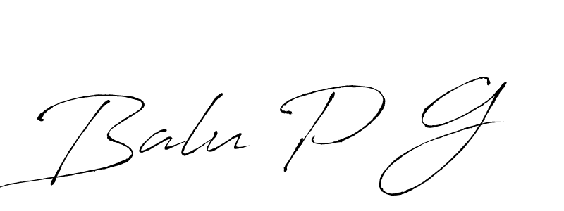 Balu P G stylish signature style. Best Handwritten Sign (Antro_Vectra) for my name. Handwritten Signature Collection Ideas for my name Balu P G. Balu P G signature style 6 images and pictures png