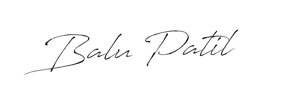 Make a beautiful signature design for name Balu Patil. With this signature (Antro_Vectra) style, you can create a handwritten signature for free. Balu Patil signature style 6 images and pictures png