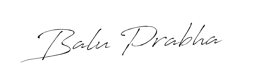 Design your own signature with our free online signature maker. With this signature software, you can create a handwritten (Antro_Vectra) signature for name Balu Prabha. Balu Prabha signature style 6 images and pictures png