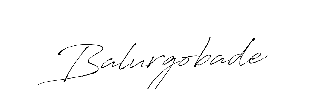 Make a beautiful signature design for name Balurgobade. With this signature (Antro_Vectra) style, you can create a handwritten signature for free. Balurgobade signature style 6 images and pictures png