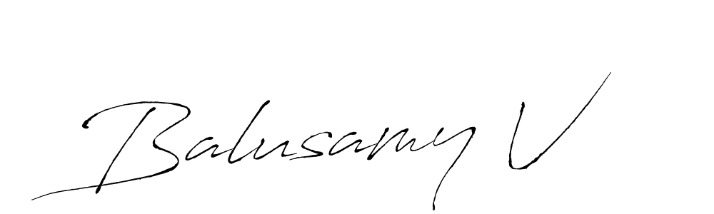 Also You can easily find your signature by using the search form. We will create Balusamy V name handwritten signature images for you free of cost using Antro_Vectra sign style. Balusamy V signature style 6 images and pictures png