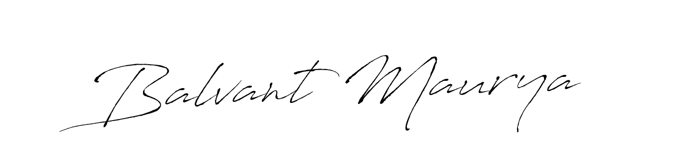 How to make Balvant Maurya signature? Antro_Vectra is a professional autograph style. Create handwritten signature for Balvant Maurya name. Balvant Maurya signature style 6 images and pictures png