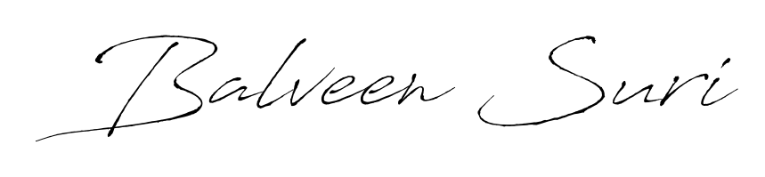 Enhance your business communications with Balveen Suri signature in Antro_Vectra lettering. Clean, modern, and universally compatible. Balveen Suri signature style 6 images and pictures png