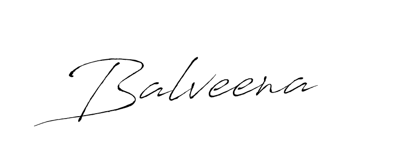 Use a signature maker to create a handwritten signature online. With this signature software, you can design (Antro_Vectra) your own signature for name Balveena. Balveena signature style 6 images and pictures png