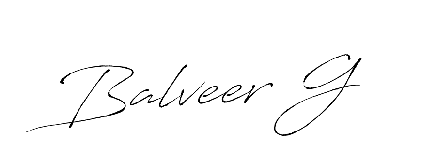 How to make Balveer G name signature. Use Antro_Vectra style for creating short signs online. This is the latest handwritten sign. Balveer G signature style 6 images and pictures png
