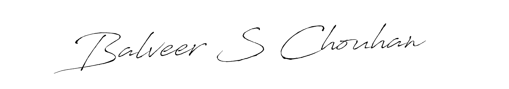 Design your own signature with our free online signature maker. With this signature software, you can create a handwritten (Antro_Vectra) signature for name Balveer S Chouhan. Balveer S Chouhan signature style 6 images and pictures png