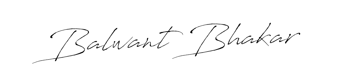 Make a beautiful signature design for name Balwant Bhakar. With this signature (Antro_Vectra) style, you can create a handwritten signature for free. Balwant Bhakar signature style 6 images and pictures png