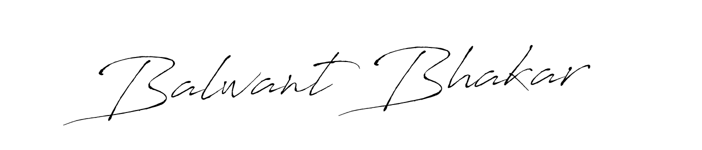 Use a signature maker to create a handwritten signature online. With this signature software, you can design (Antro_Vectra) your own signature for name Balwant Bhakar. Balwant Bhakar signature style 6 images and pictures png