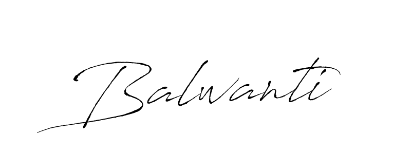 How to make Balwanti name signature. Use Antro_Vectra style for creating short signs online. This is the latest handwritten sign. Balwanti signature style 6 images and pictures png