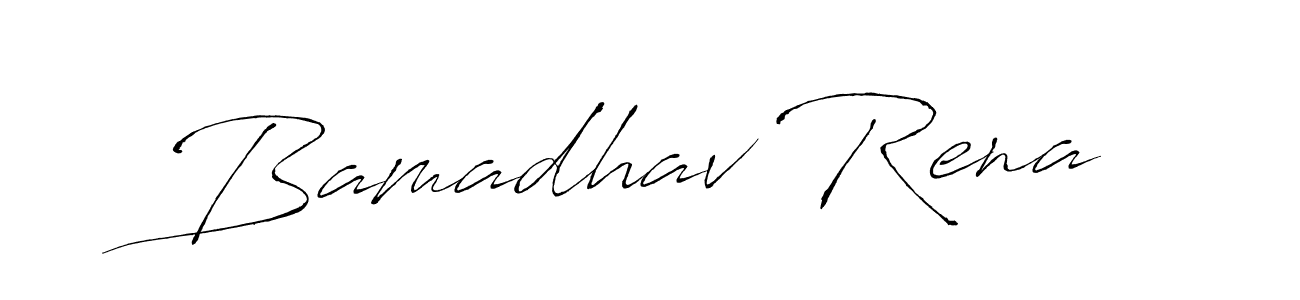 Similarly Antro_Vectra is the best handwritten signature design. Signature creator online .You can use it as an online autograph creator for name Bamadhav Rena. Bamadhav Rena signature style 6 images and pictures png