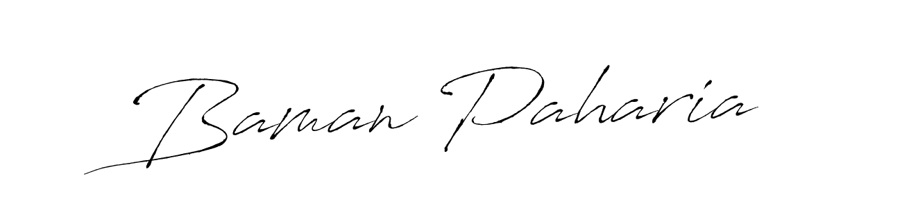 You should practise on your own different ways (Antro_Vectra) to write your name (Baman Paharia) in signature. don't let someone else do it for you. Baman Paharia signature style 6 images and pictures png
