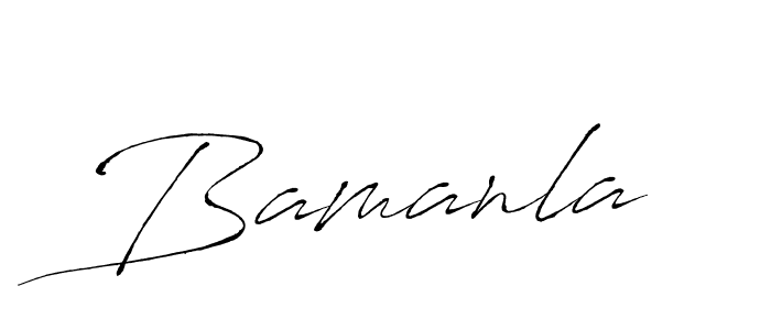 Use a signature maker to create a handwritten signature online. With this signature software, you can design (Antro_Vectra) your own signature for name Bamanla. Bamanla signature style 6 images and pictures png