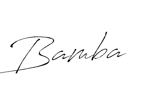 Design your own signature with our free online signature maker. With this signature software, you can create a handwritten (Antro_Vectra) signature for name Bamba. Bamba signature style 6 images and pictures png