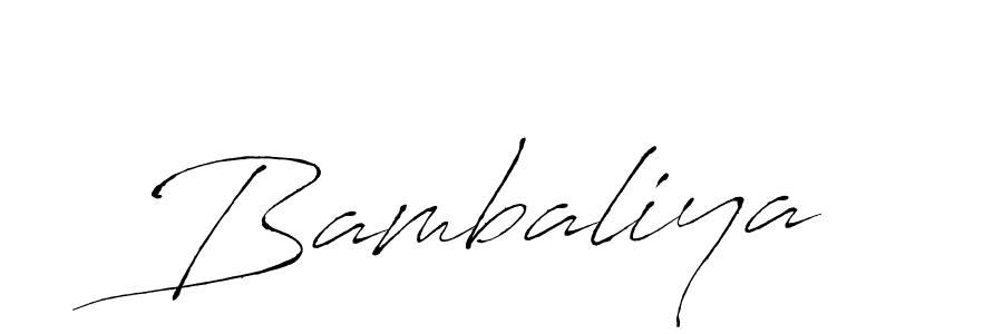 Make a beautiful signature design for name Bambaliya. With this signature (Antro_Vectra) style, you can create a handwritten signature for free. Bambaliya signature style 6 images and pictures png