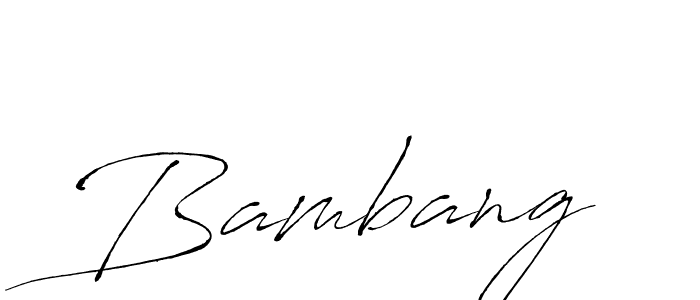 Also we have Bambang name is the best signature style. Create professional handwritten signature collection using Antro_Vectra autograph style. Bambang signature style 6 images and pictures png