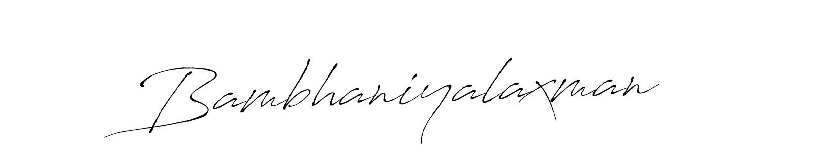 How to make Bambhaniyalaxman signature? Antro_Vectra is a professional autograph style. Create handwritten signature for Bambhaniyalaxman name. Bambhaniyalaxman signature style 6 images and pictures png