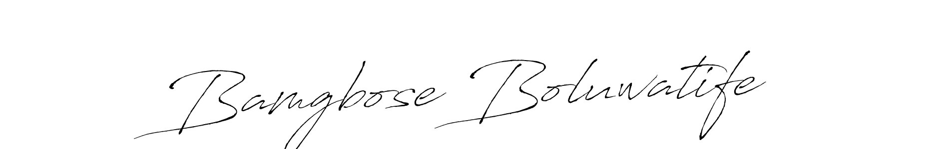 Also we have Bamgbose Boluwatife name is the best signature style. Create professional handwritten signature collection using Antro_Vectra autograph style. Bamgbose Boluwatife signature style 6 images and pictures png