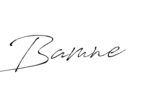 You should practise on your own different ways (Antro_Vectra) to write your name (Bamne) in signature. don't let someone else do it for you. Bamne signature style 6 images and pictures png