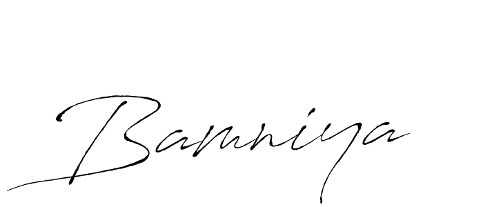 Also we have Bamniya name is the best signature style. Create professional handwritten signature collection using Antro_Vectra autograph style. Bamniya signature style 6 images and pictures png