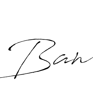 Make a beautiful signature design for name Ban. With this signature (Antro_Vectra) style, you can create a handwritten signature for free. Ban signature style 6 images and pictures png