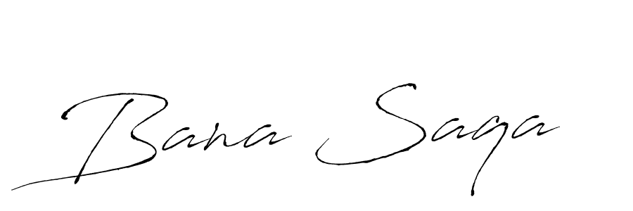 How to make Bana Saqa name signature. Use Antro_Vectra style for creating short signs online. This is the latest handwritten sign. Bana Saqa signature style 6 images and pictures png