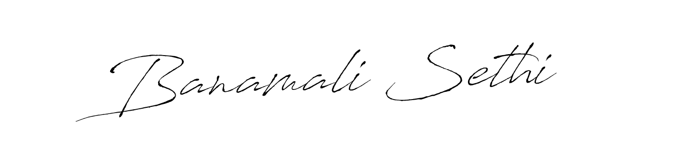 The best way (Antro_Vectra) to make a short signature is to pick only two or three words in your name. The name Banamali Sethi include a total of six letters. For converting this name. Banamali Sethi signature style 6 images and pictures png