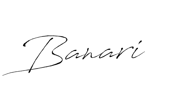 Make a beautiful signature design for name Banari. With this signature (Antro_Vectra) style, you can create a handwritten signature for free. Banari signature style 6 images and pictures png