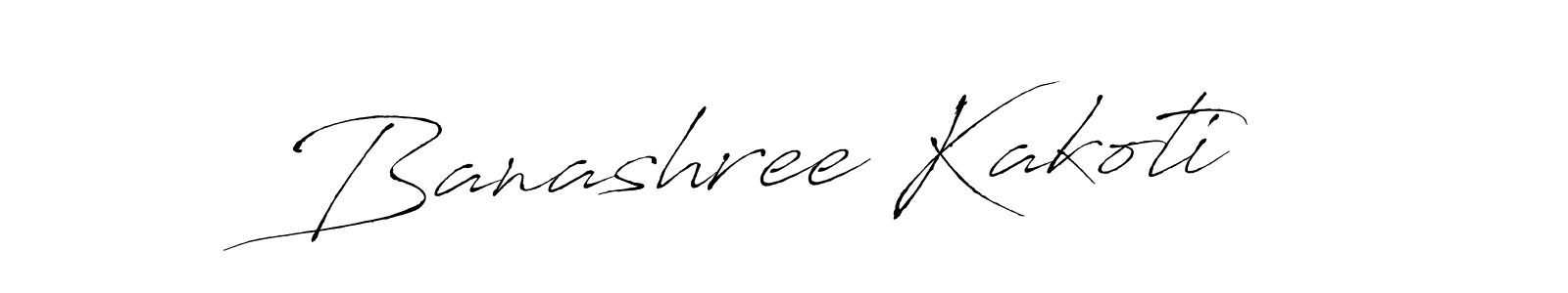 Make a beautiful signature design for name Banashree Kakoti. With this signature (Antro_Vectra) style, you can create a handwritten signature for free. Banashree Kakoti signature style 6 images and pictures png