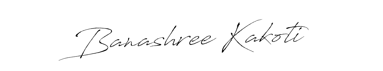 Make a beautiful signature design for name Banashree Kakoti. With this signature (Antro_Vectra) style, you can create a handwritten signature for free. Banashree Kakoti signature style 6 images and pictures png