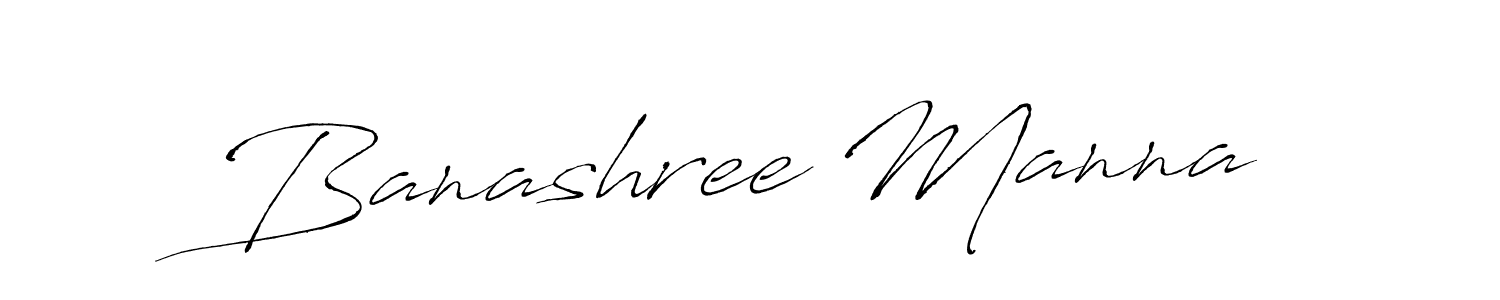 Make a beautiful signature design for name Banashree Manna. With this signature (Antro_Vectra) style, you can create a handwritten signature for free. Banashree Manna signature style 6 images and pictures png