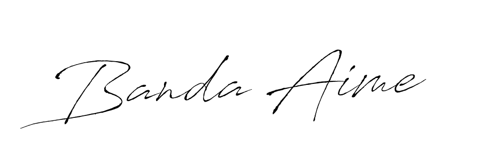 You should practise on your own different ways (Antro_Vectra) to write your name (Banda Aime) in signature. don't let someone else do it for you. Banda Aime signature style 6 images and pictures png