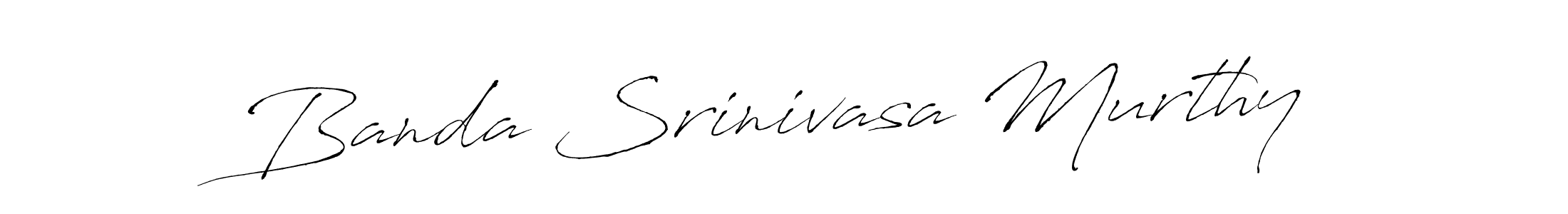 Banda Srinivasa Murthy stylish signature style. Best Handwritten Sign (Antro_Vectra) for my name. Handwritten Signature Collection Ideas for my name Banda Srinivasa Murthy. Banda Srinivasa Murthy signature style 6 images and pictures png