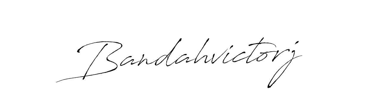 How to make Bandahvictorj signature? Antro_Vectra is a professional autograph style. Create handwritten signature for Bandahvictorj name. Bandahvictorj signature style 6 images and pictures png
